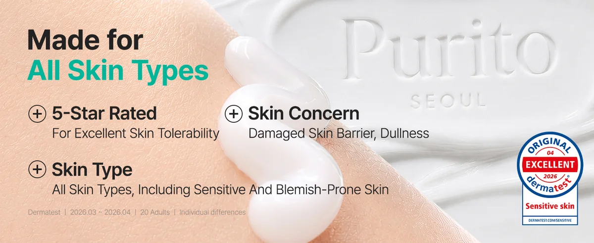 Made for all skin types. Dermatest 5-Star rated for excellent skin tolerability.
